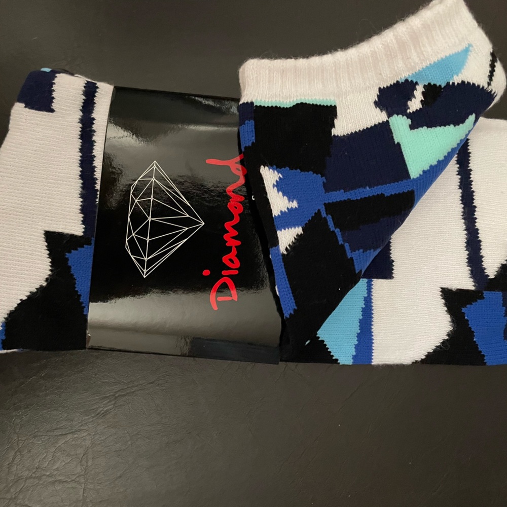 Diamond Supply Co Brilliant Socks O/S New Script BNWT Rare 2/$14 $29 price tags
